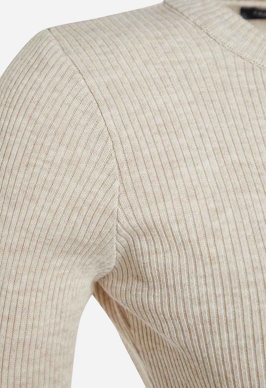 Trendyol - Midi Knit Dress - Ecru