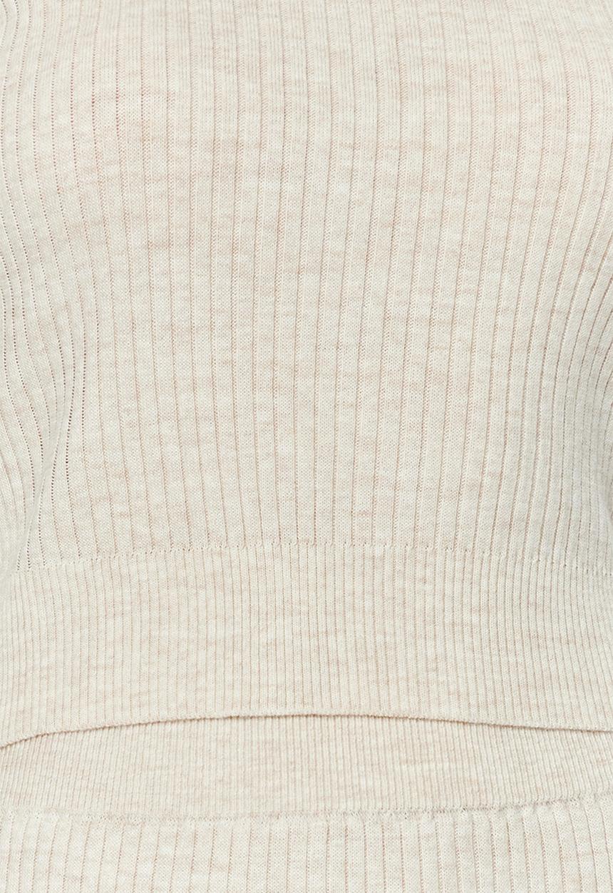 Trendyol - Crop Knitwear Set  - Stone