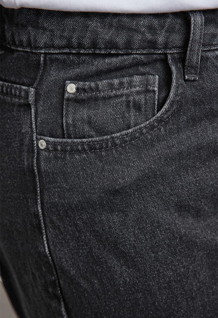 Trendyol - Plus size high waist wide leg jeans - gray