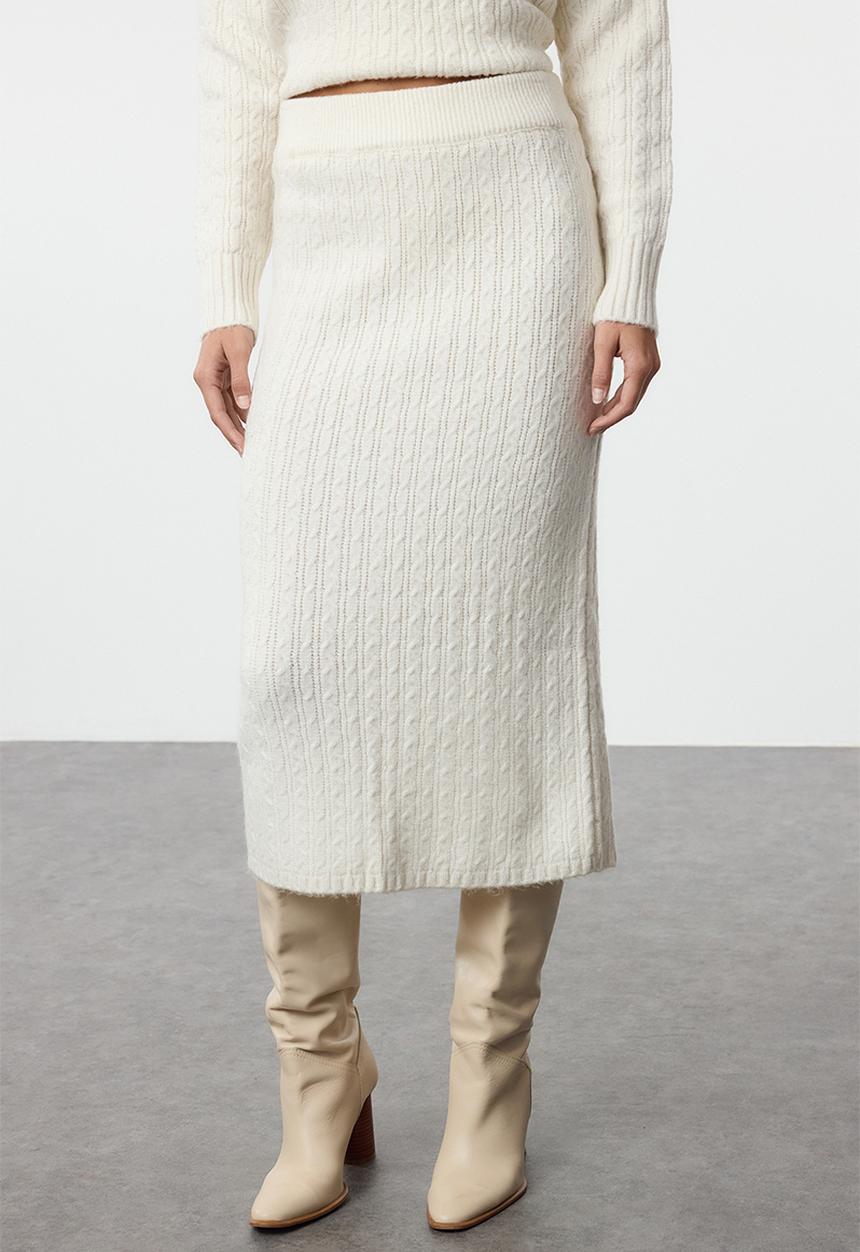 Trendyol - Knitwear Lower-Upper Set  - Stone