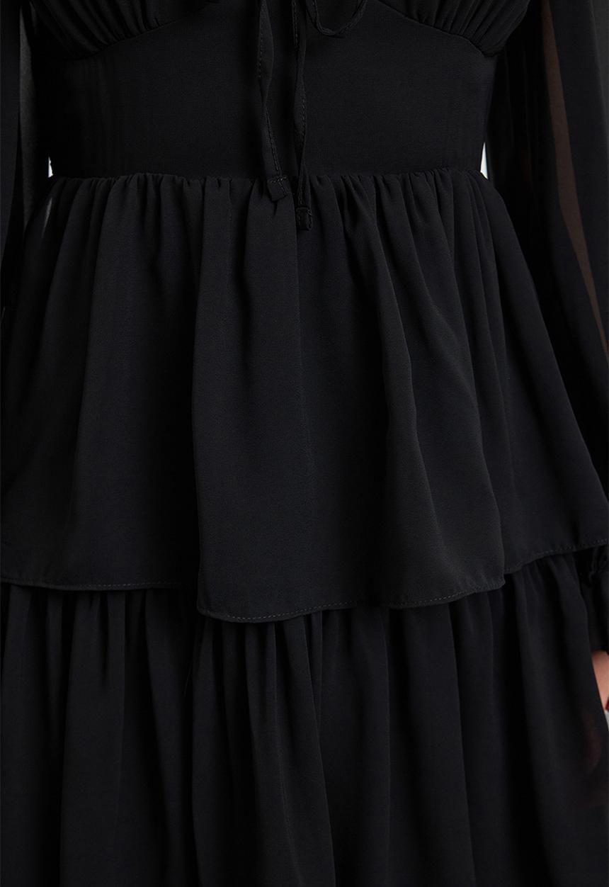 Trendyol - Mini Woven A line Dress - Black