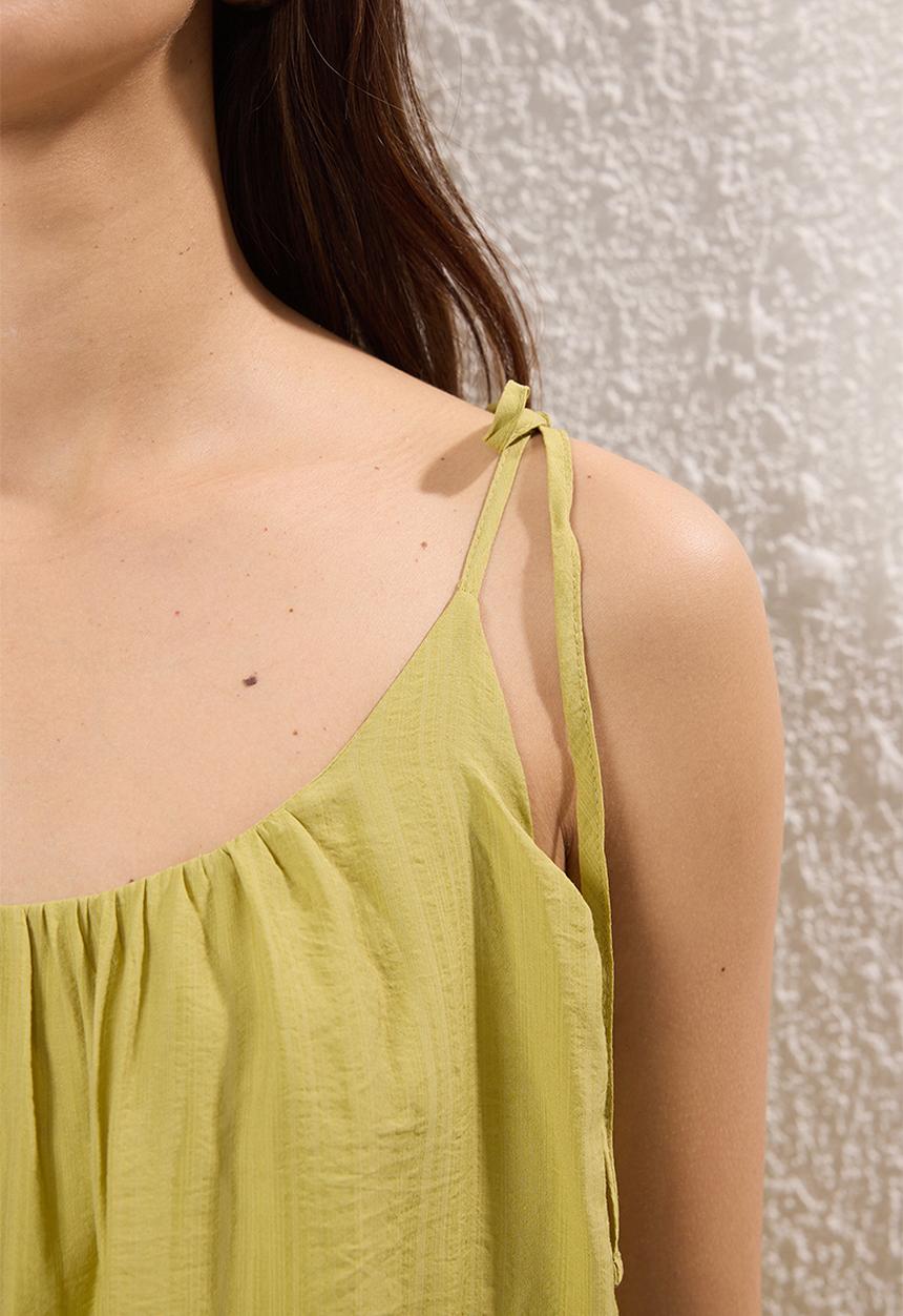 Trendyol - Maxi Drapey Woven Dress - Oil Green