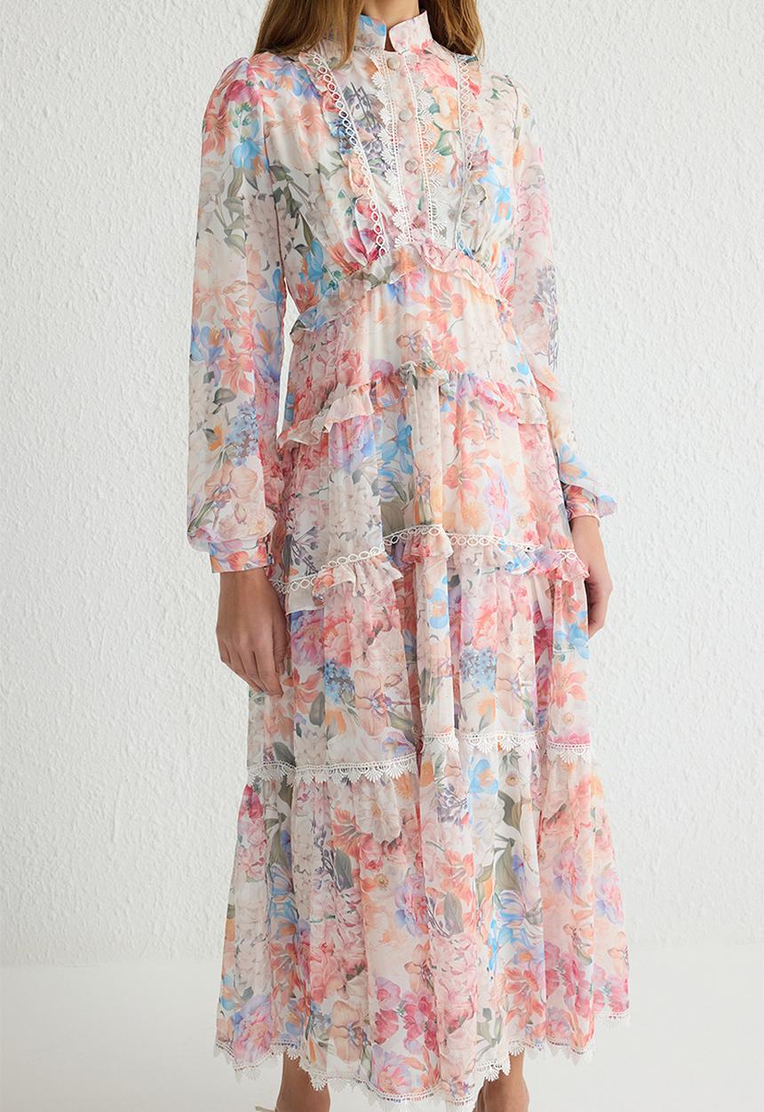 Trendyol - Maxi A line Woven Dress - Multi Floral