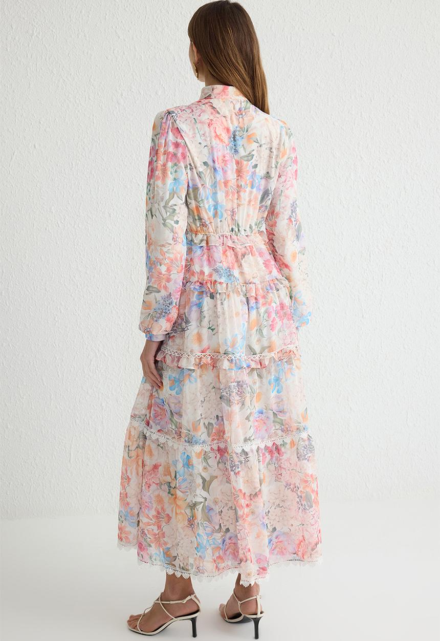Trendyol - Maxi A line Woven Dress - Multi Floral