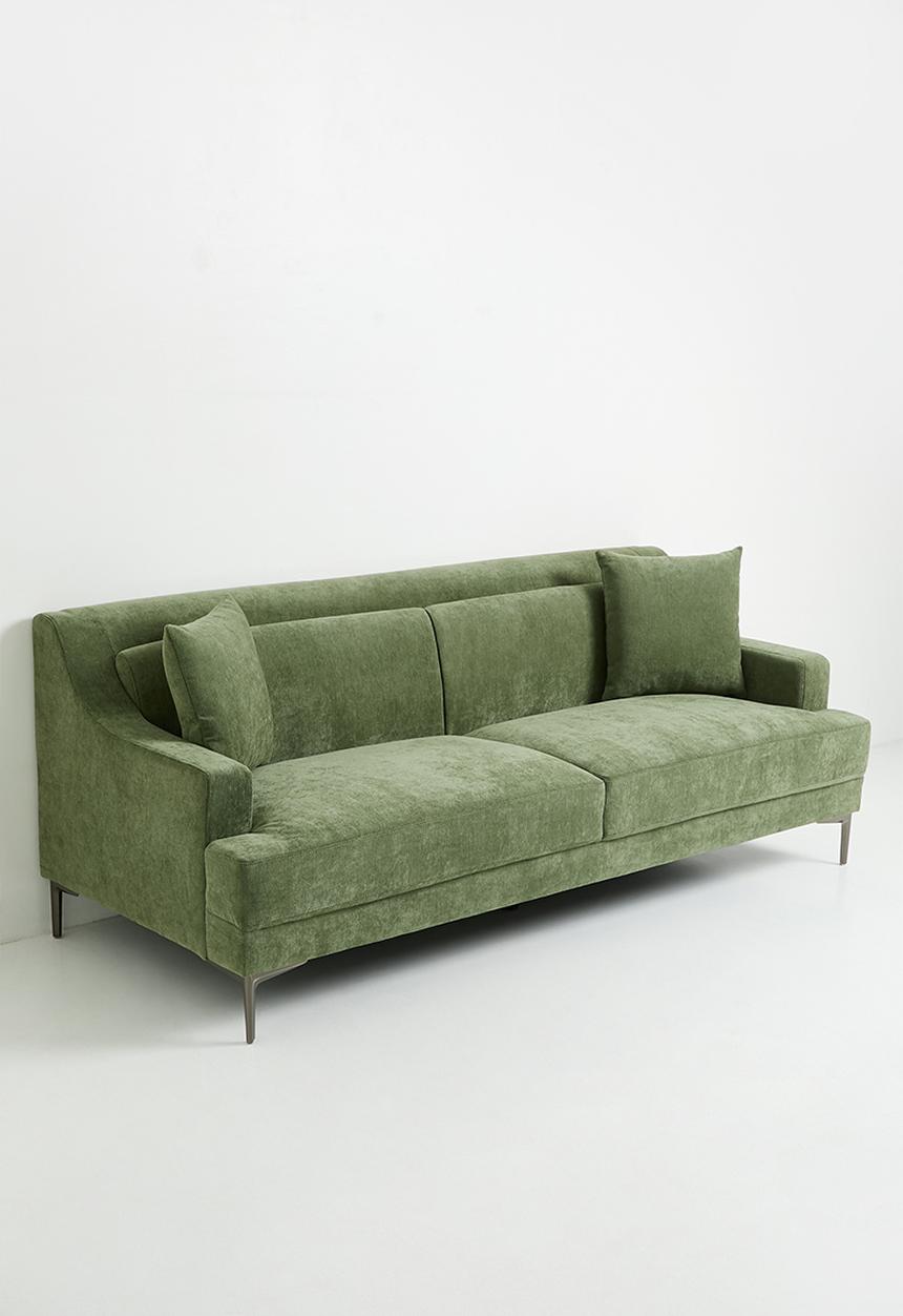Sixth Floor - Holmes 3 Seater Sofa - Pesto