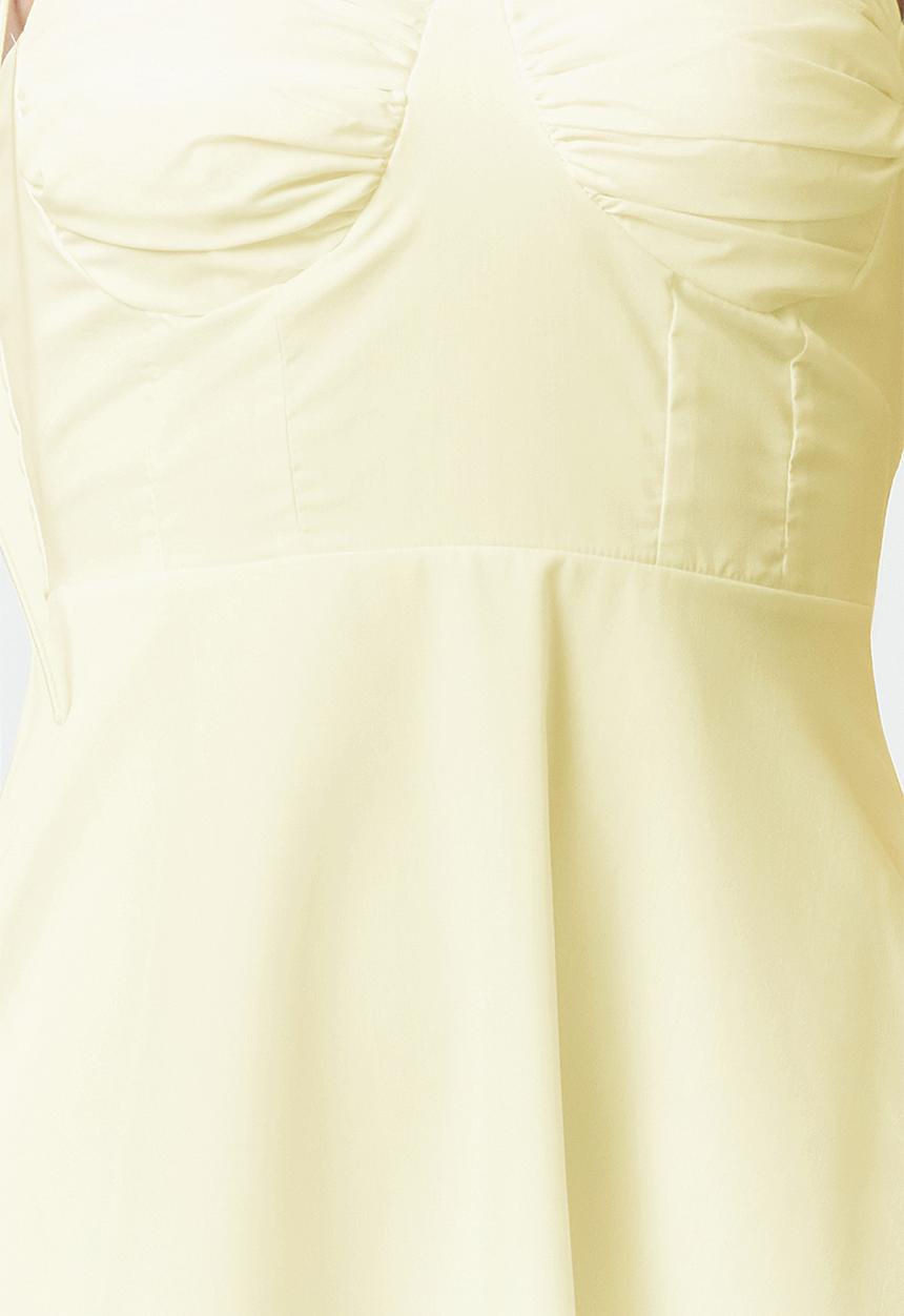 Trendyol - Maxi Aline Woven Dress - Light Yellow