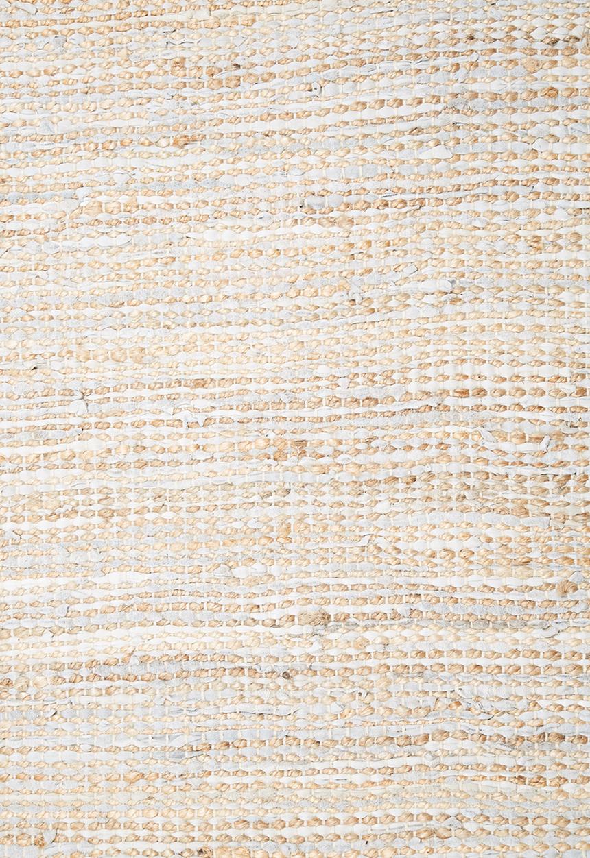 Sixth Floor - Hemp & leather rug