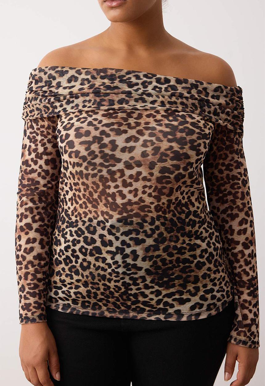 Trendyol - Plus size animal blouse  - single color / mixed