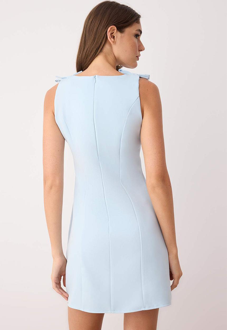 Trendyol - Mini Bodycon Woven Dress - L/blue
