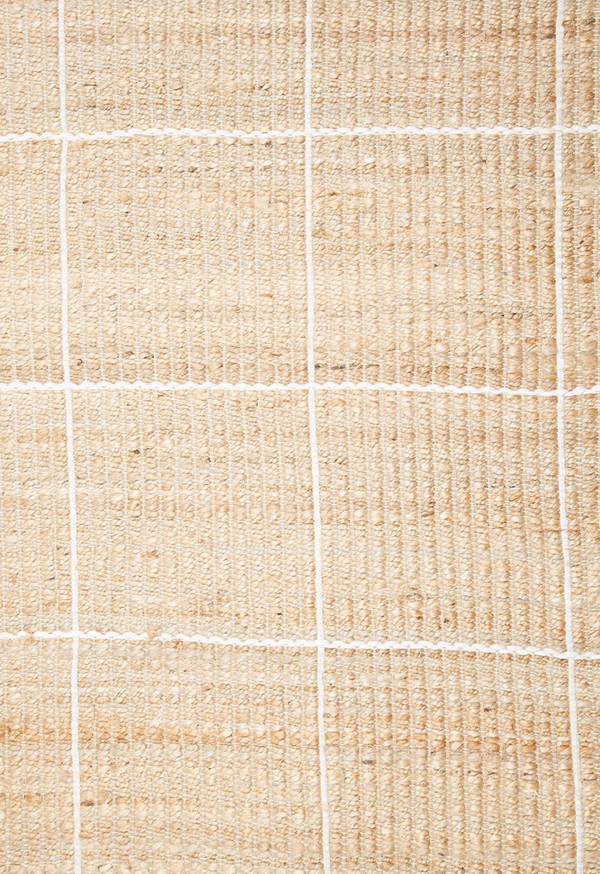 Sixth Floor - Jute grid rug