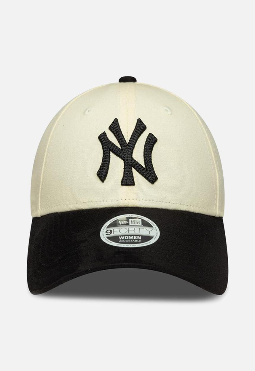 New Era - Female faux suede 9forty®-black/cream