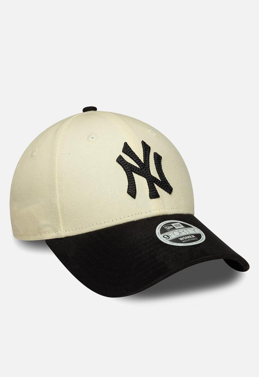 New Era - Female faux suede 9forty®-black/cream