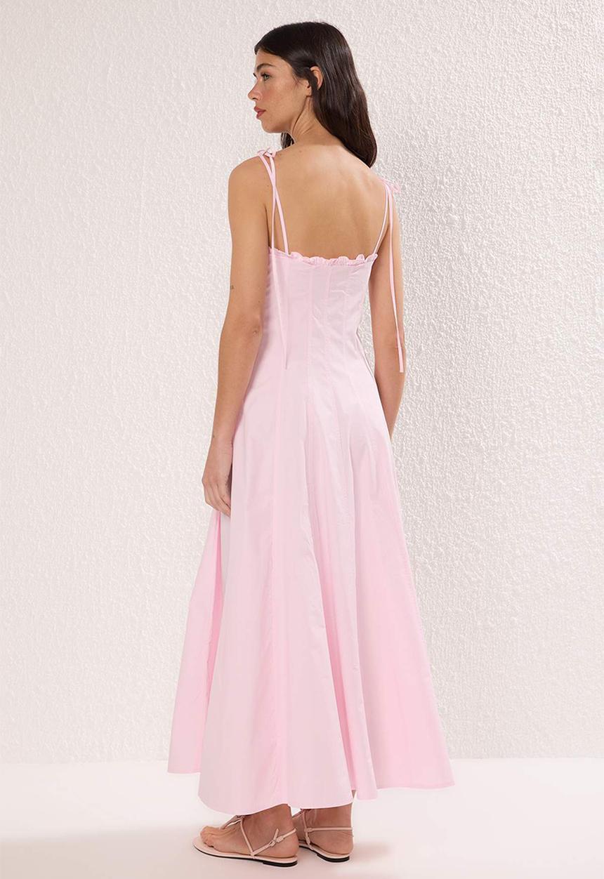 Trendyol - Maxi Aline Woven Dress - Pink