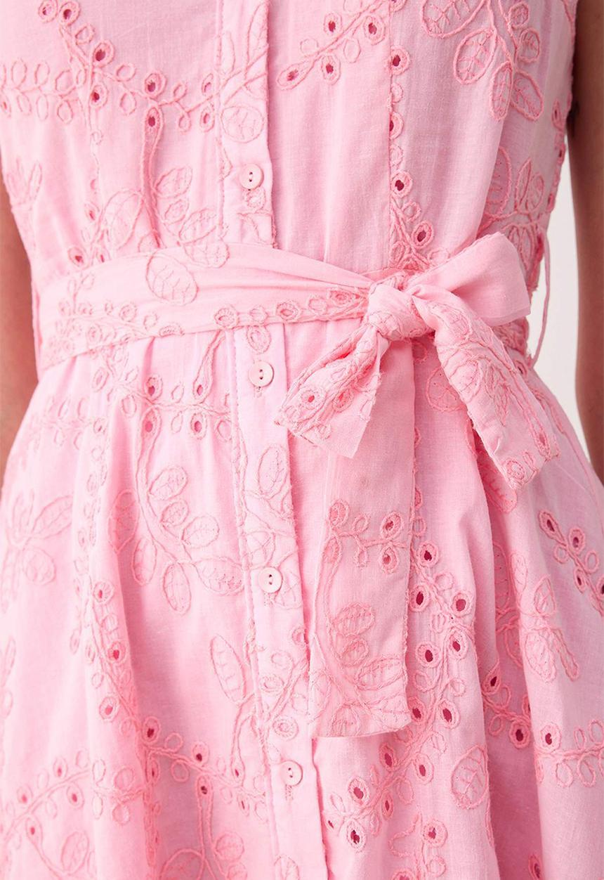 Trendyol - Mini Aline Woven Dress - Pink