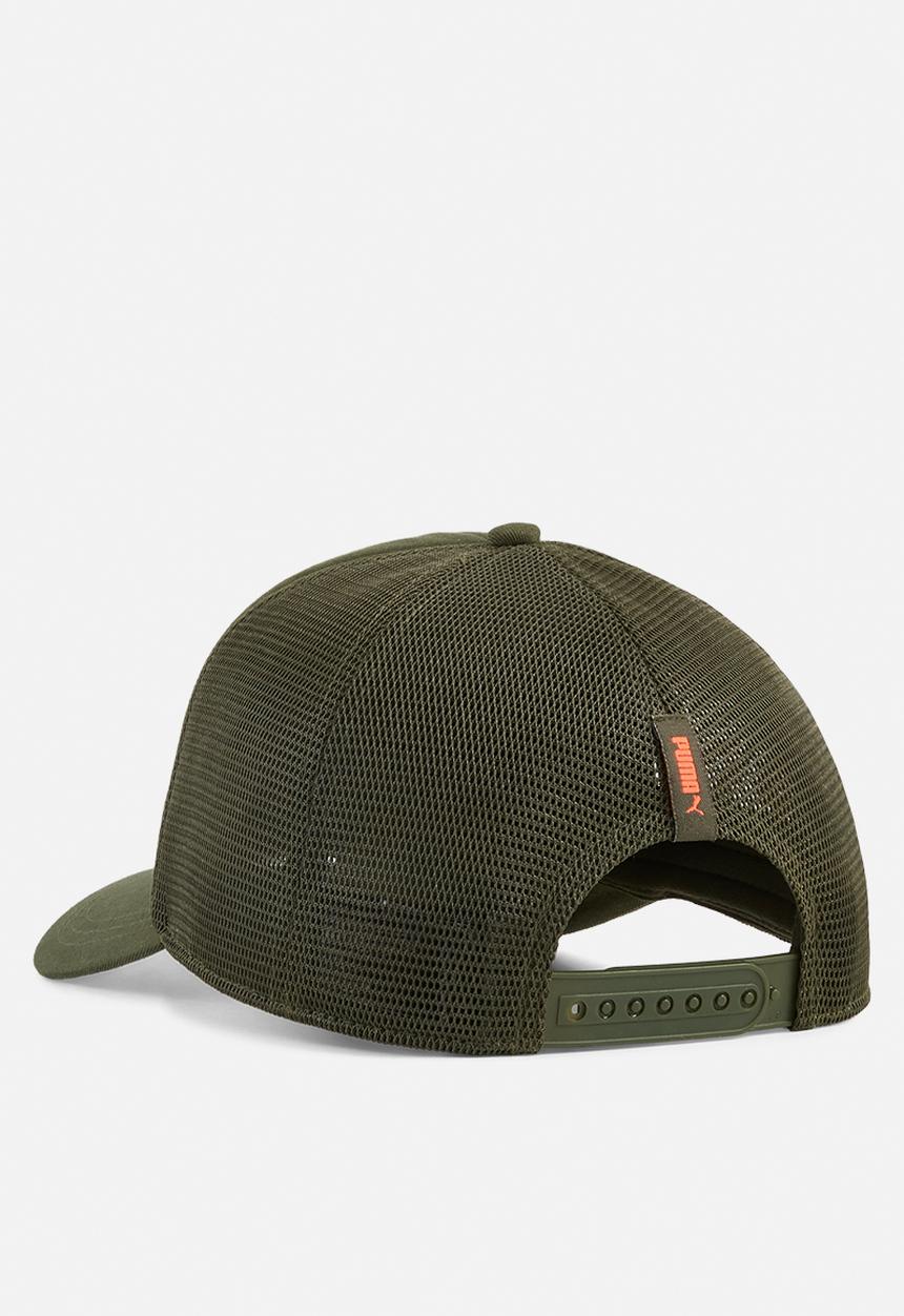 PUMA - Puma X Hyrox Trucker Cap - Dark Olive-Glowing Orange