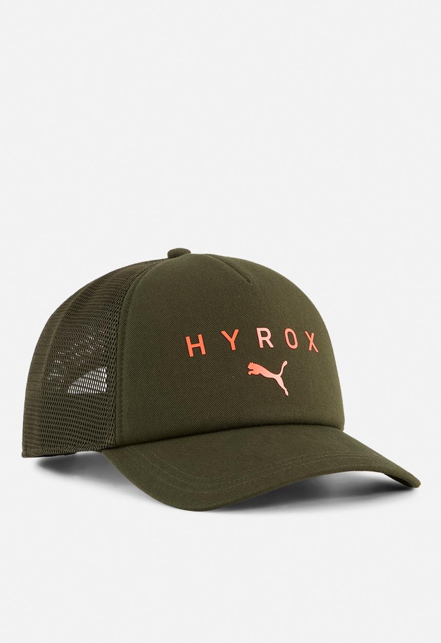 PUMA - Puma X Hyrox Trucker Cap - Dark Olive-Glowing Orange