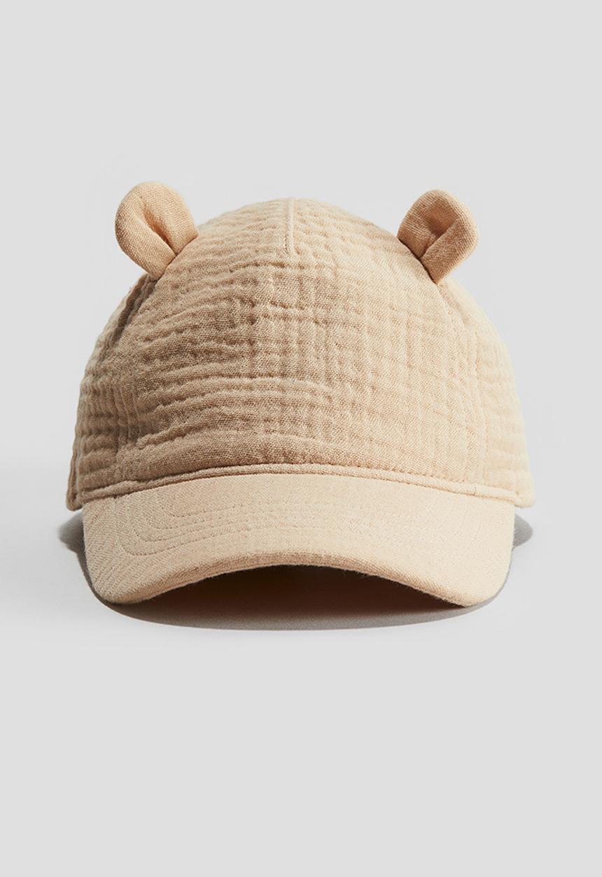 H&M - Appliquéd cotton cap - beige