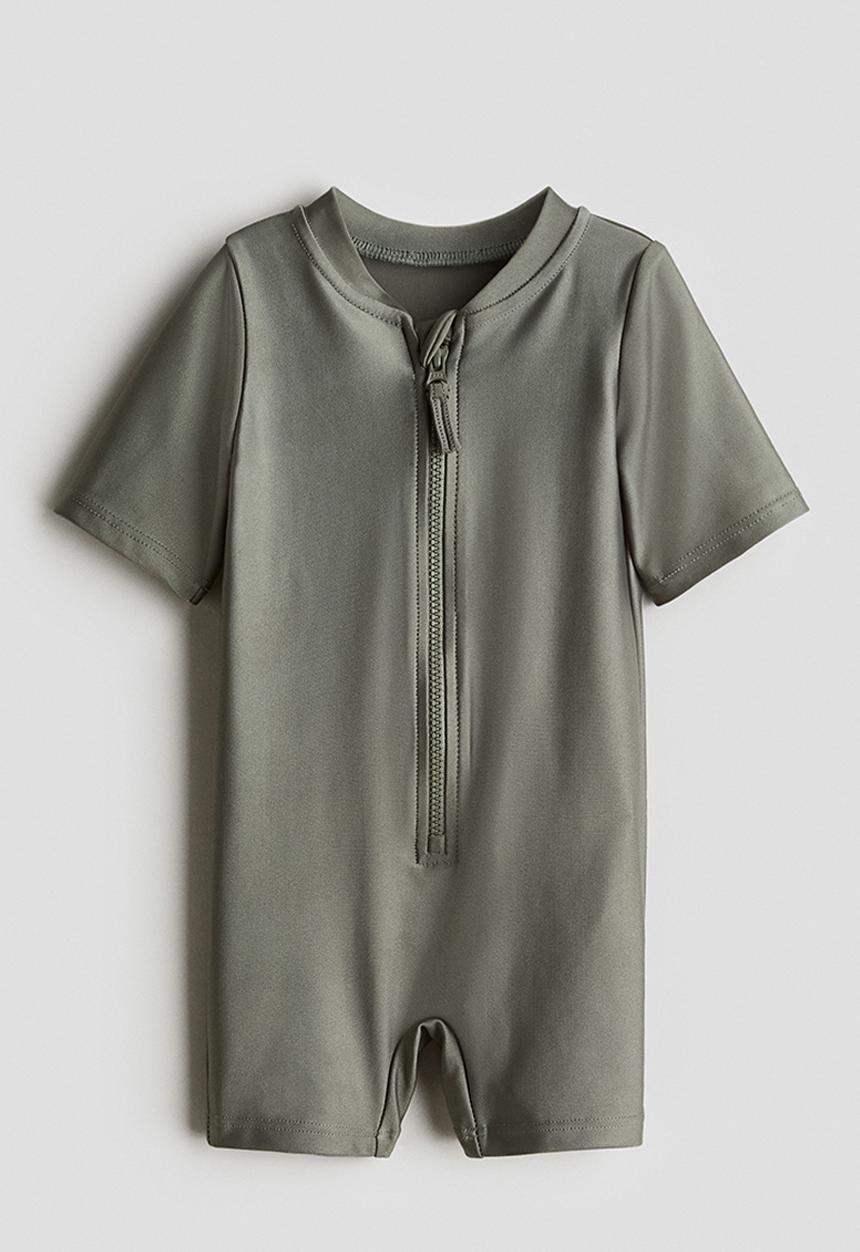 H&M - Swimsuit with upf 50 - khaki green