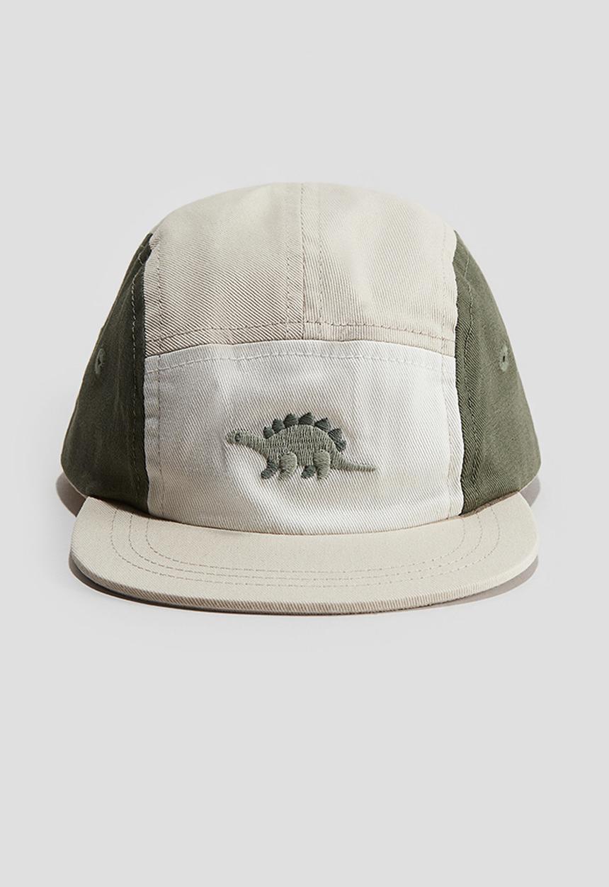 H&M - Cap - khaki green/dinosaur 