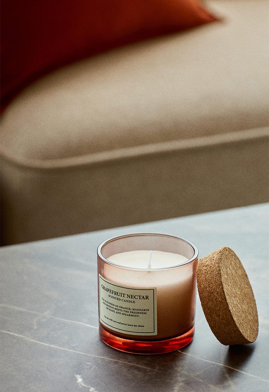 H&M - Cork-lid scented candle - grapefruit nectar