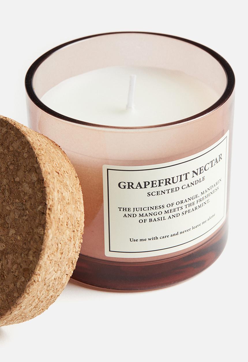 H&M - Cork-lid scented candle - grapefruit nectar