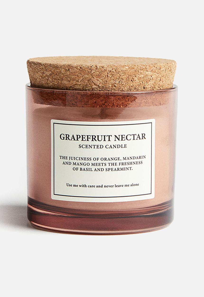 H&M - Cork-lid scented candle - grapefruit nectar