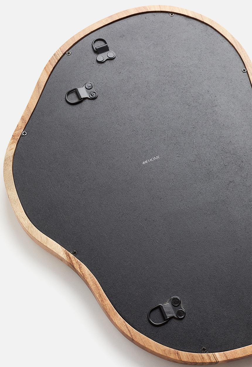 H&M - Large mango wood mirror - light brown 