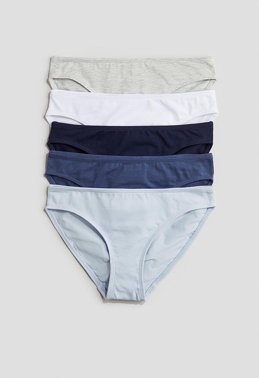 H&M - 5-Pack briefs - blue/white/grey