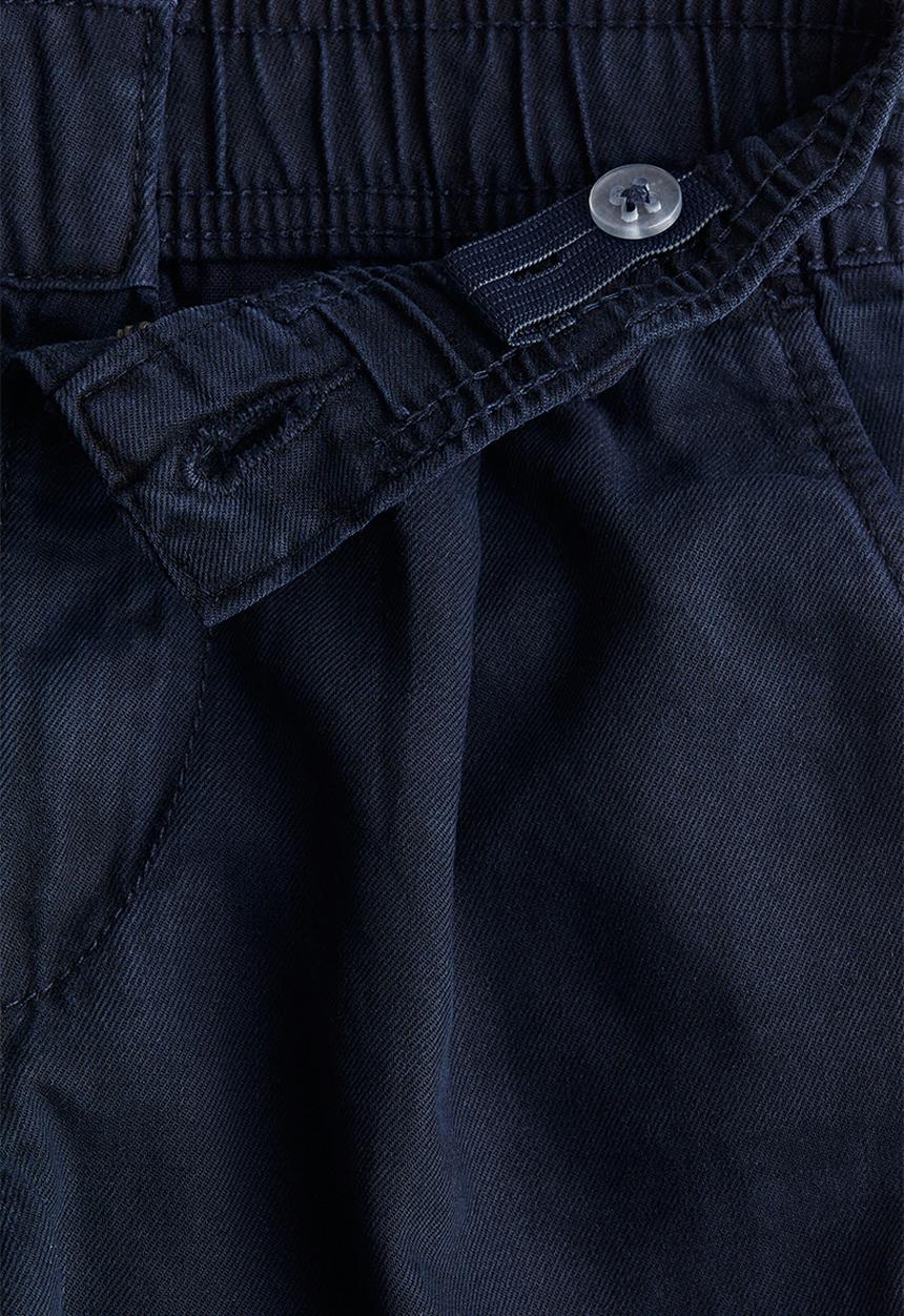 H&M - Loose-fit tapered twill chinos - navy blue