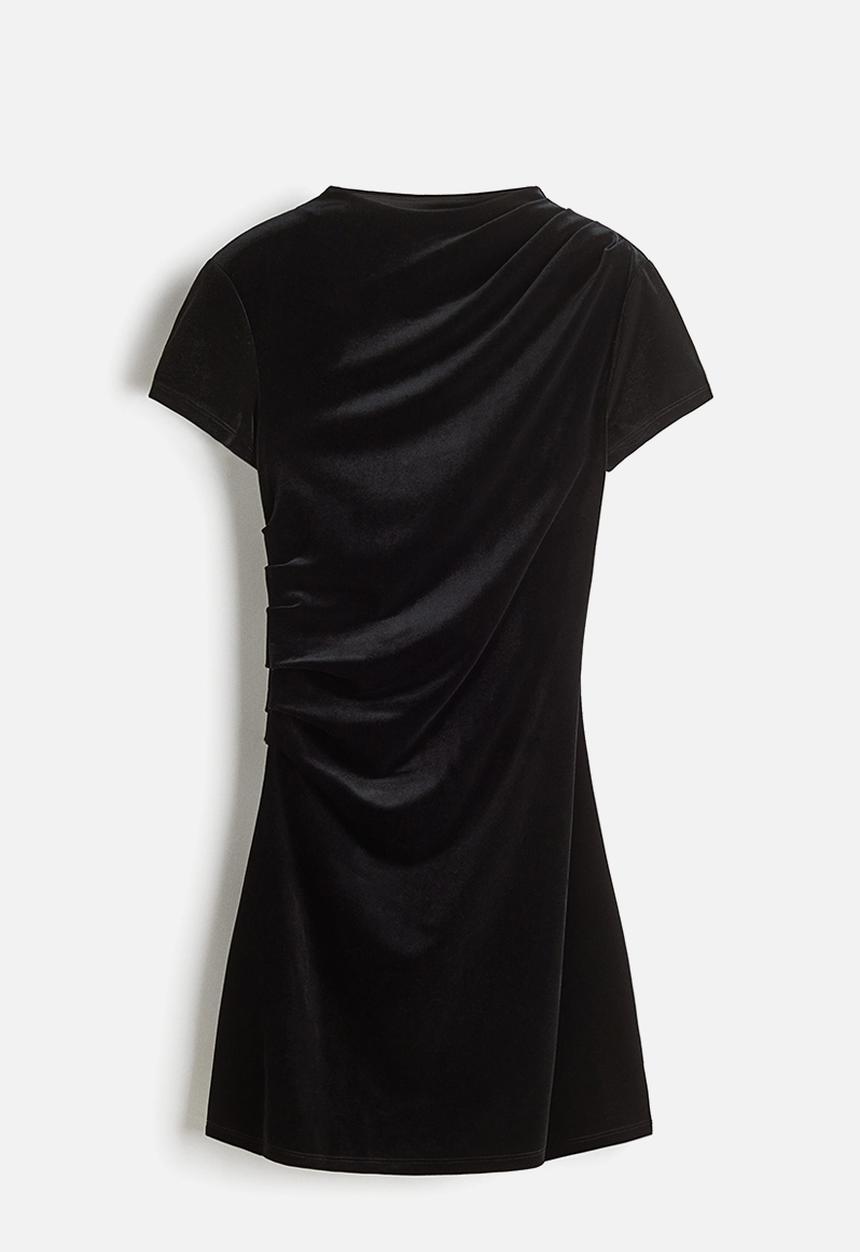H&M - Draped dress - black