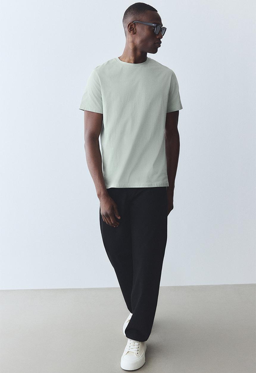 H&M - Regular fit t-shirt - light sage green