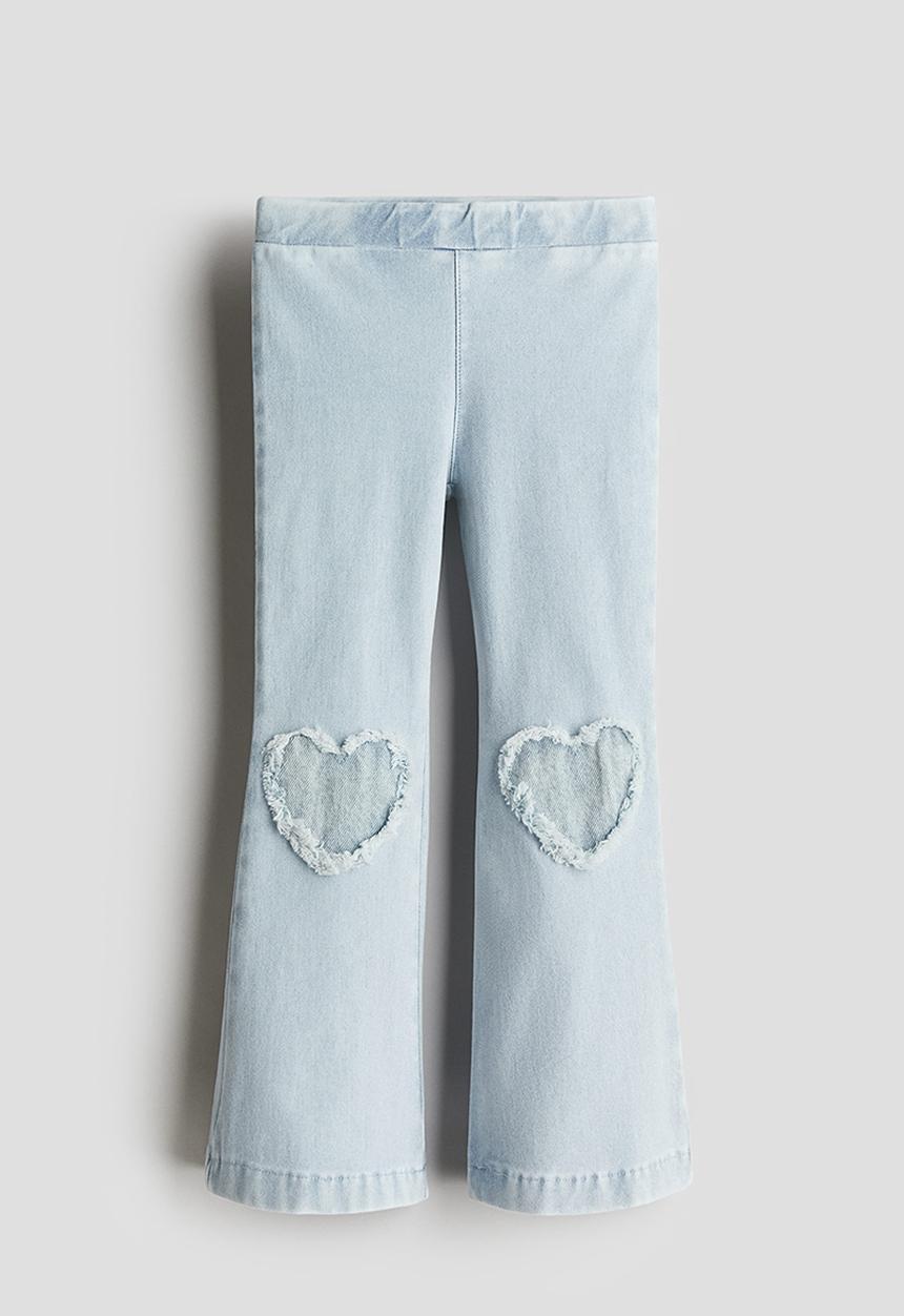 H&M - Flared jeggings - light denim blue