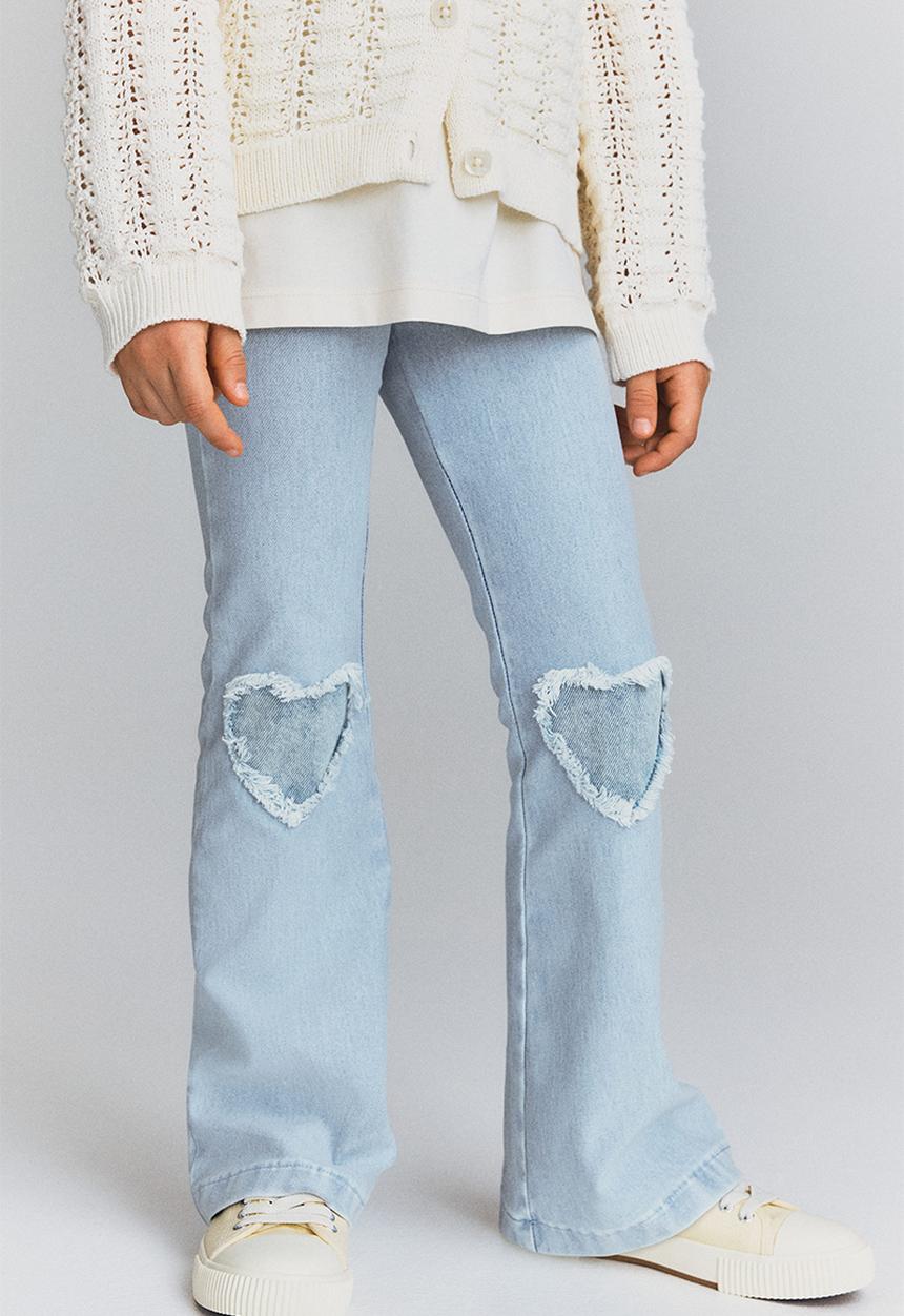 H&M - Flared jeggings - light denim blue