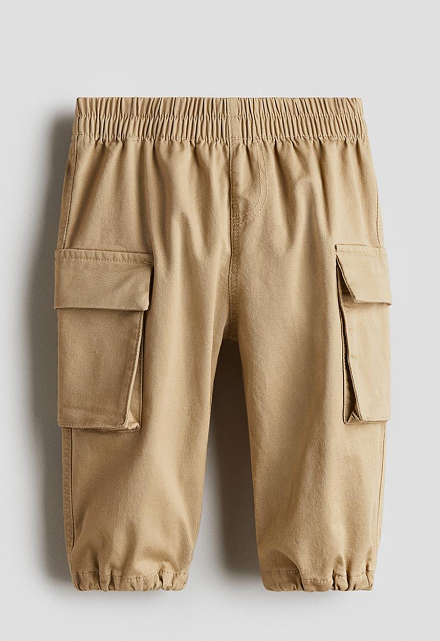 H&M - Cotton cargo trousers - beige