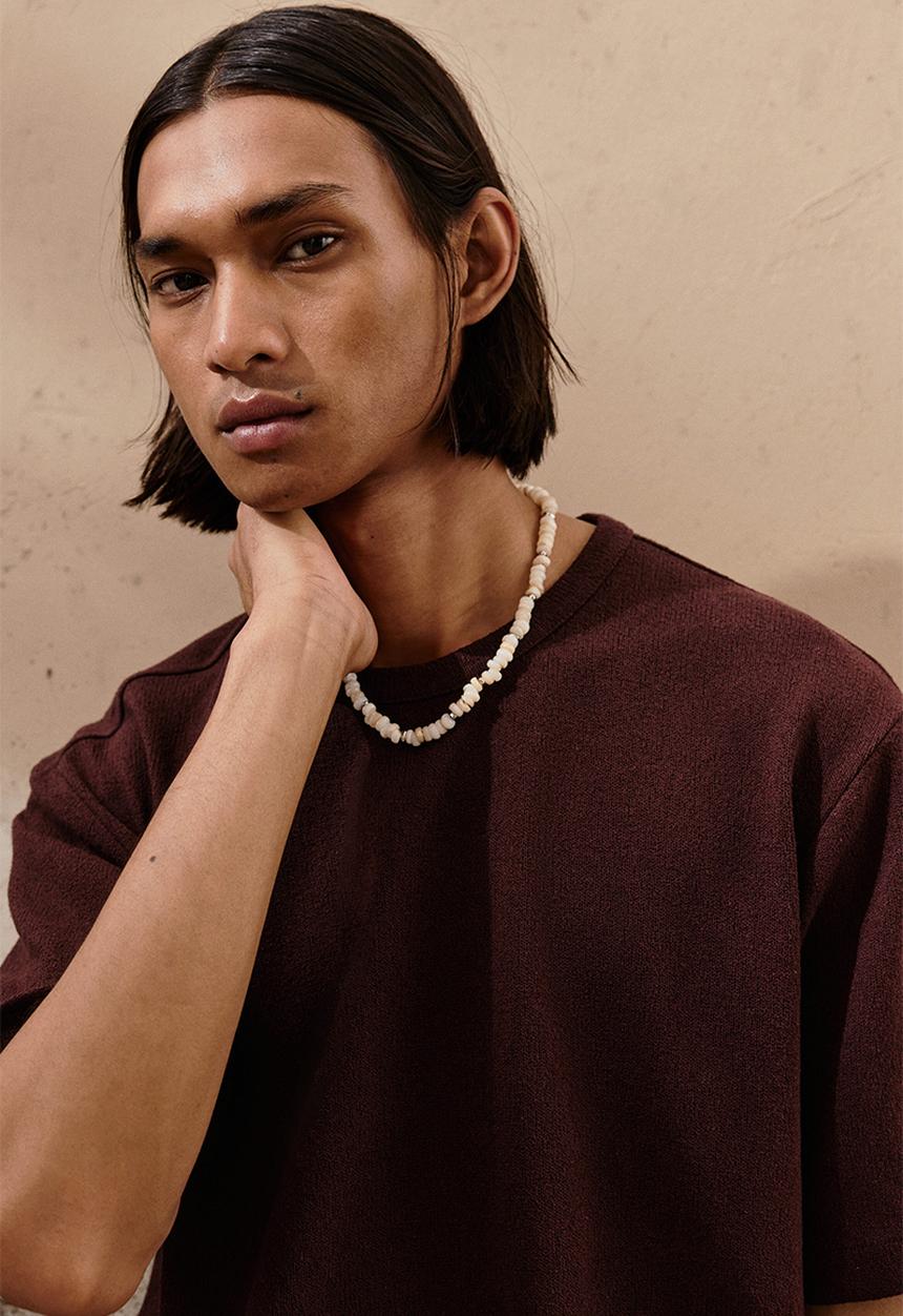 H&M - Loose fit t-shirt - burgundy 