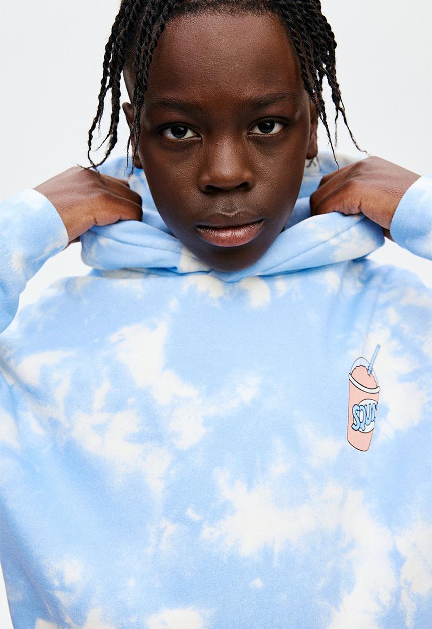 H&M - Printed hoodie - light blue the simpsons