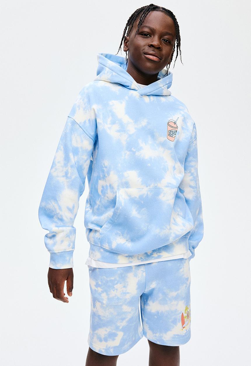H&M - Printed hoodie - light blue the simpsons