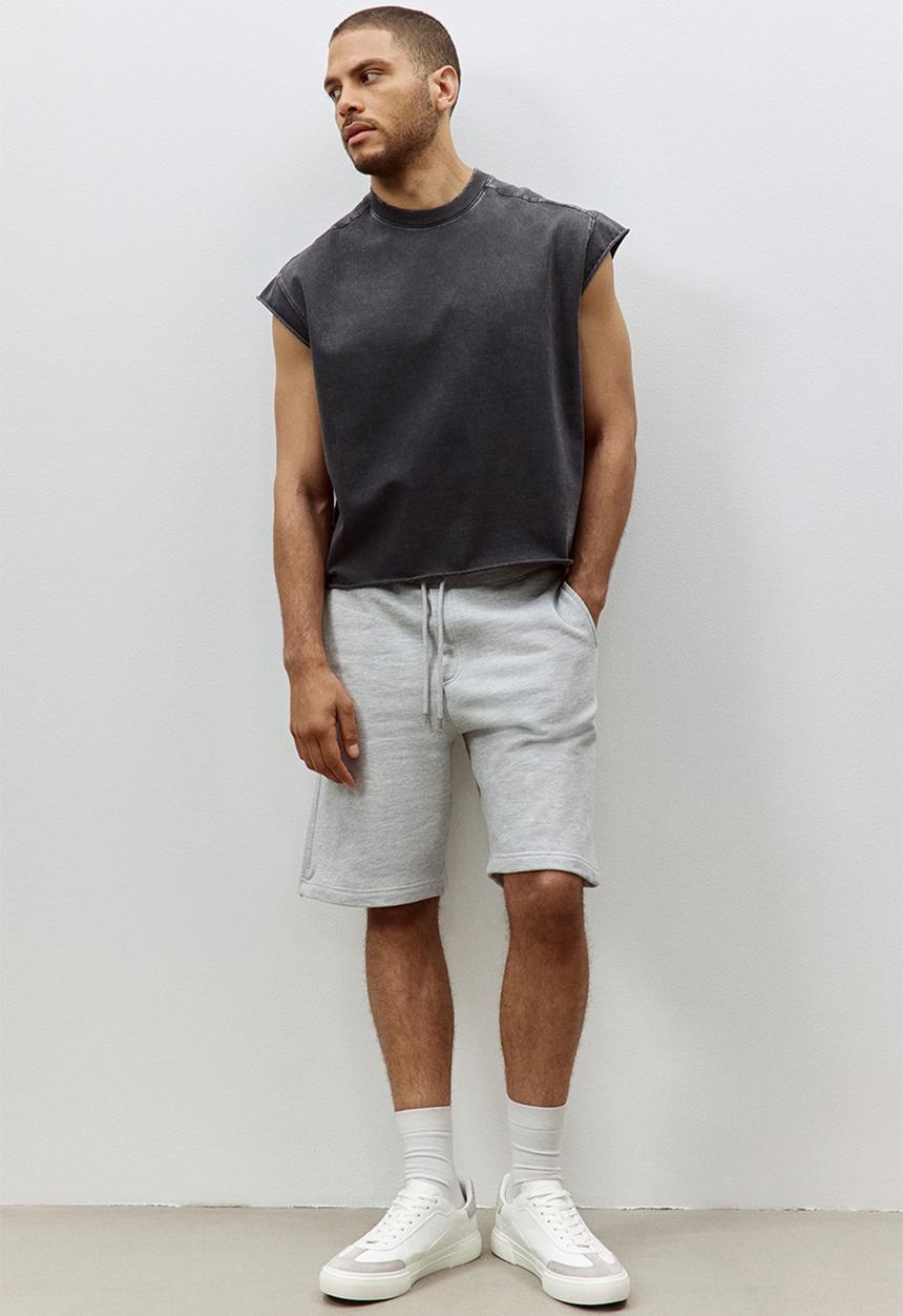 H&M - Relaxed fit shorts - grey marl