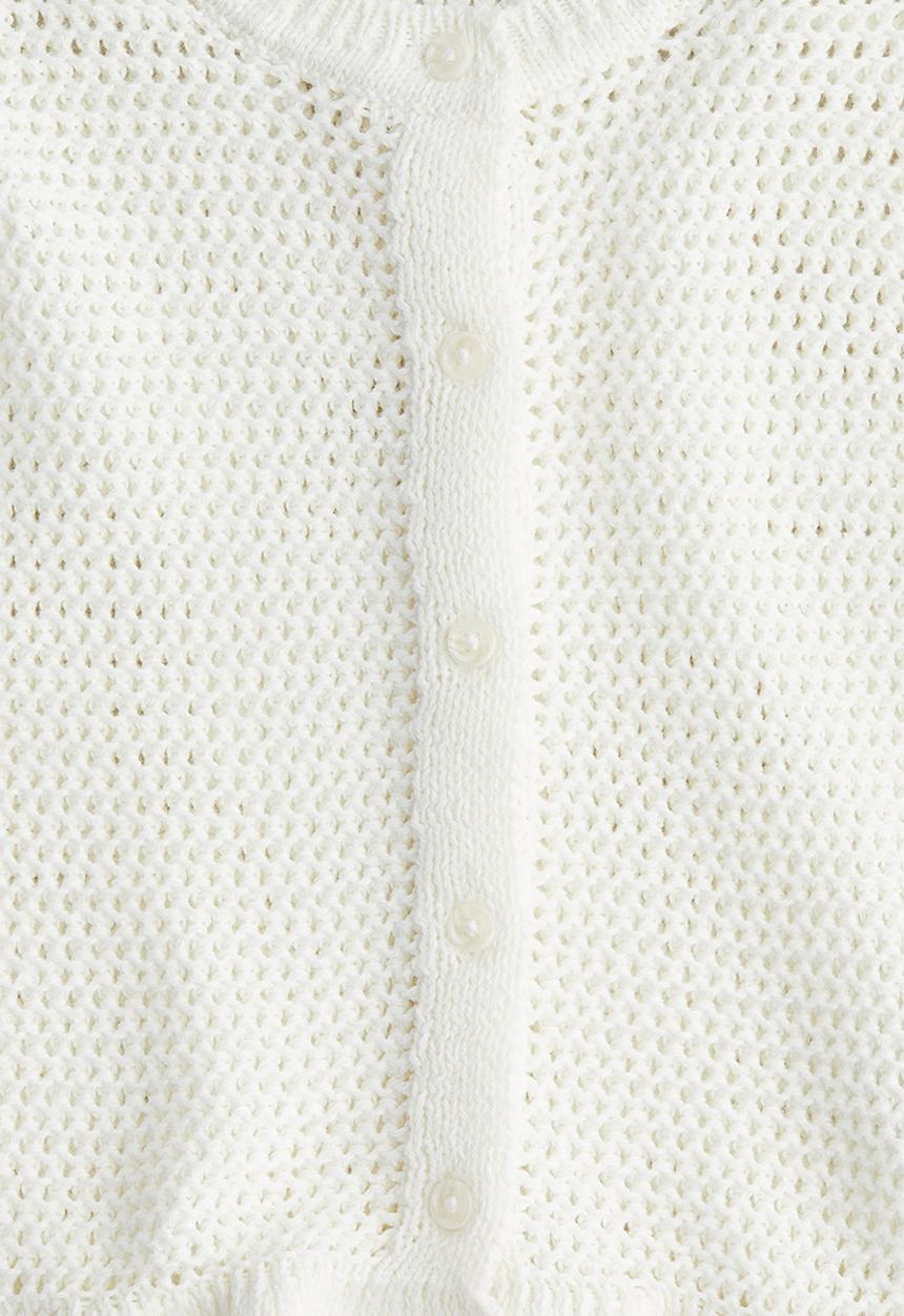 H&M - Crochet-look cardigan - white