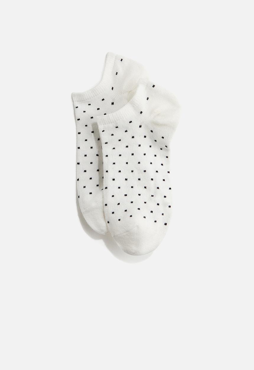 H&M - 7 Pack trainer socks - white/spotted