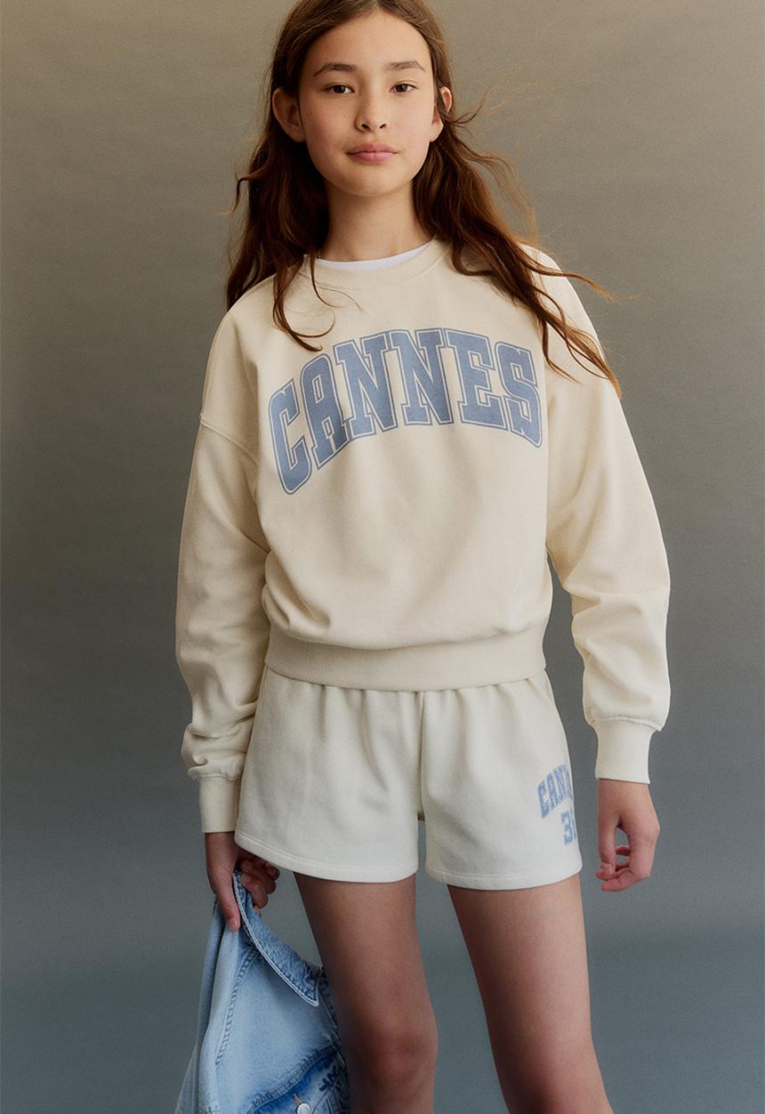 H&M - 2-piece sweatshirt set - cream/cannes 