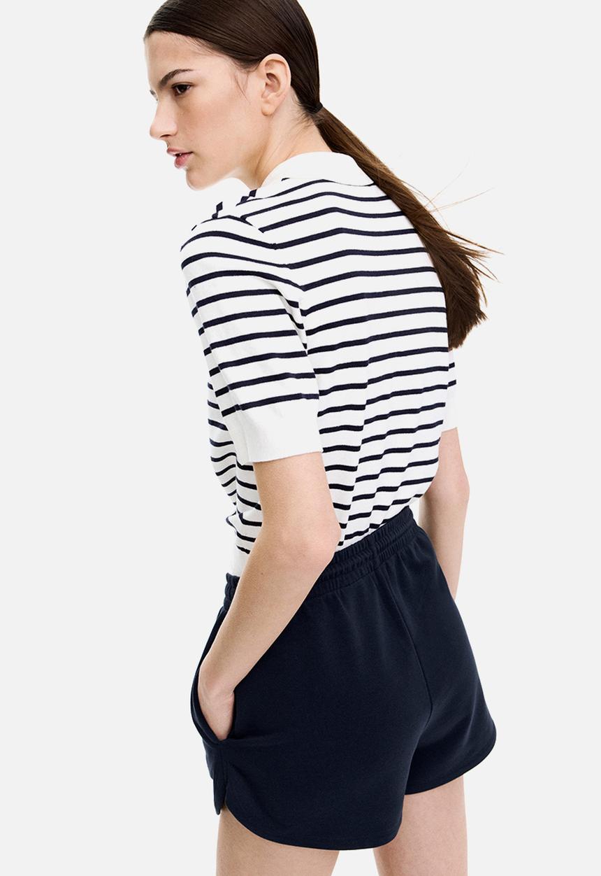 H&M - Sweatshirt shorts - navy blue