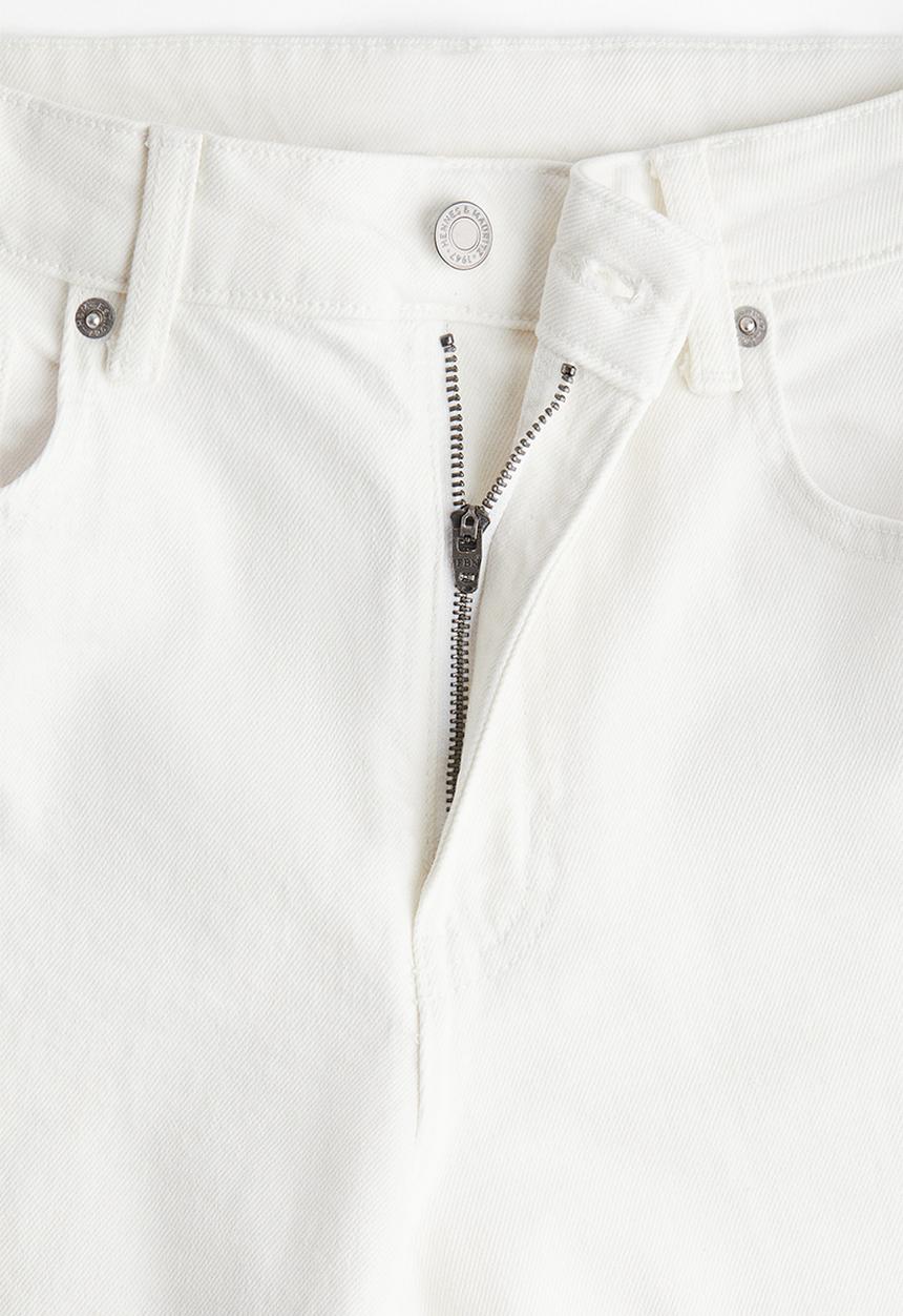 H&M - Wide jeans - white