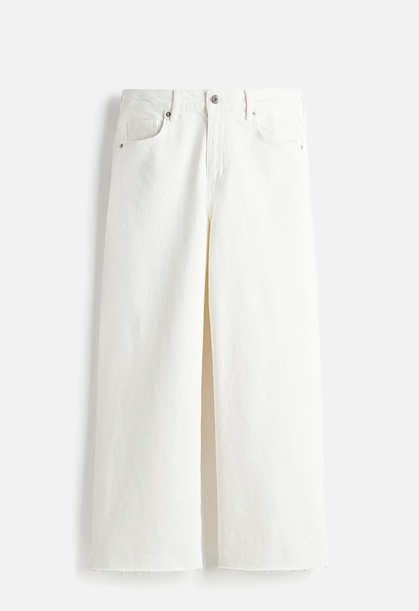 H&M - Wide jeans - white