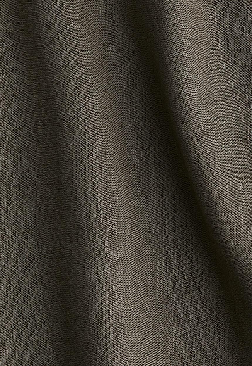 H&M - Linen-blend trousers - dark khaki green