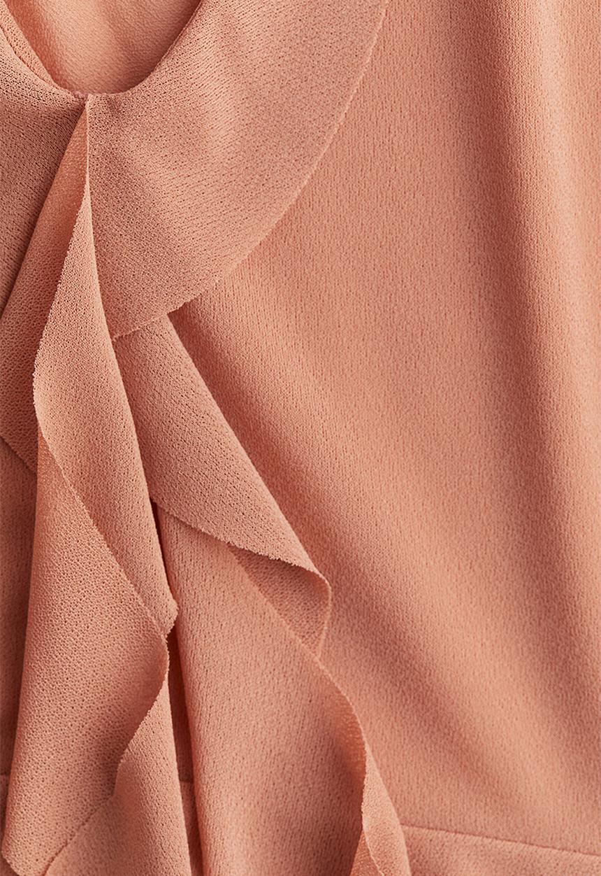 H&M - Flounced vest top - dusty orange