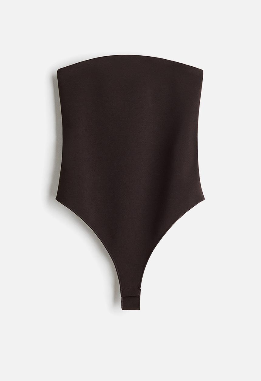 H&M - Bandeau thong body - dark brown
