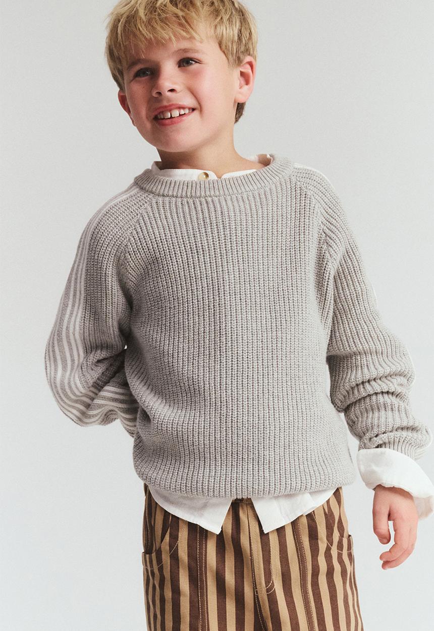 Cotton On - Blake Knit Crew - Grey Marle