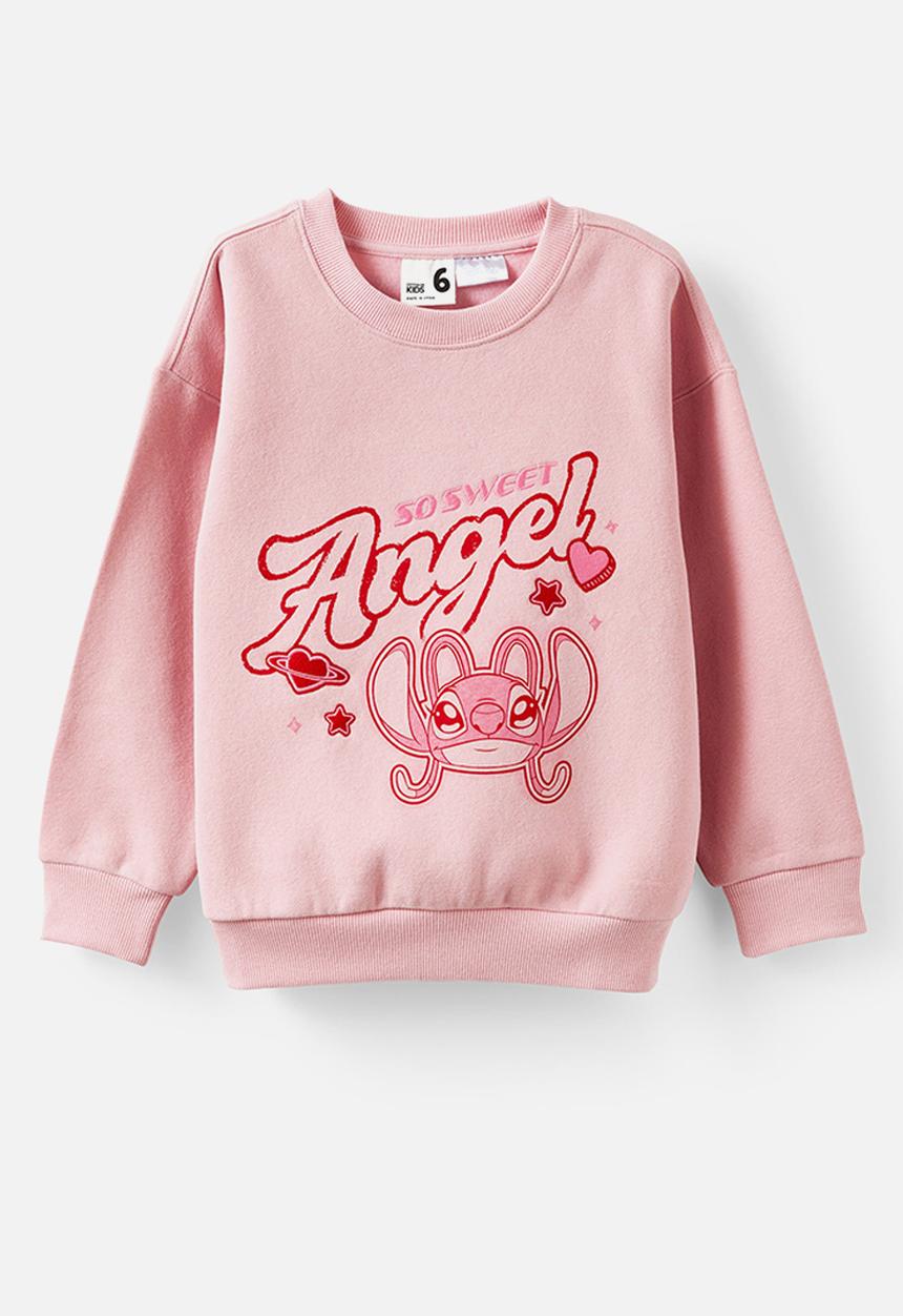 Cotton On - License Sammy Oversized Crew - Lcn Dis Angel/Marshmallow
