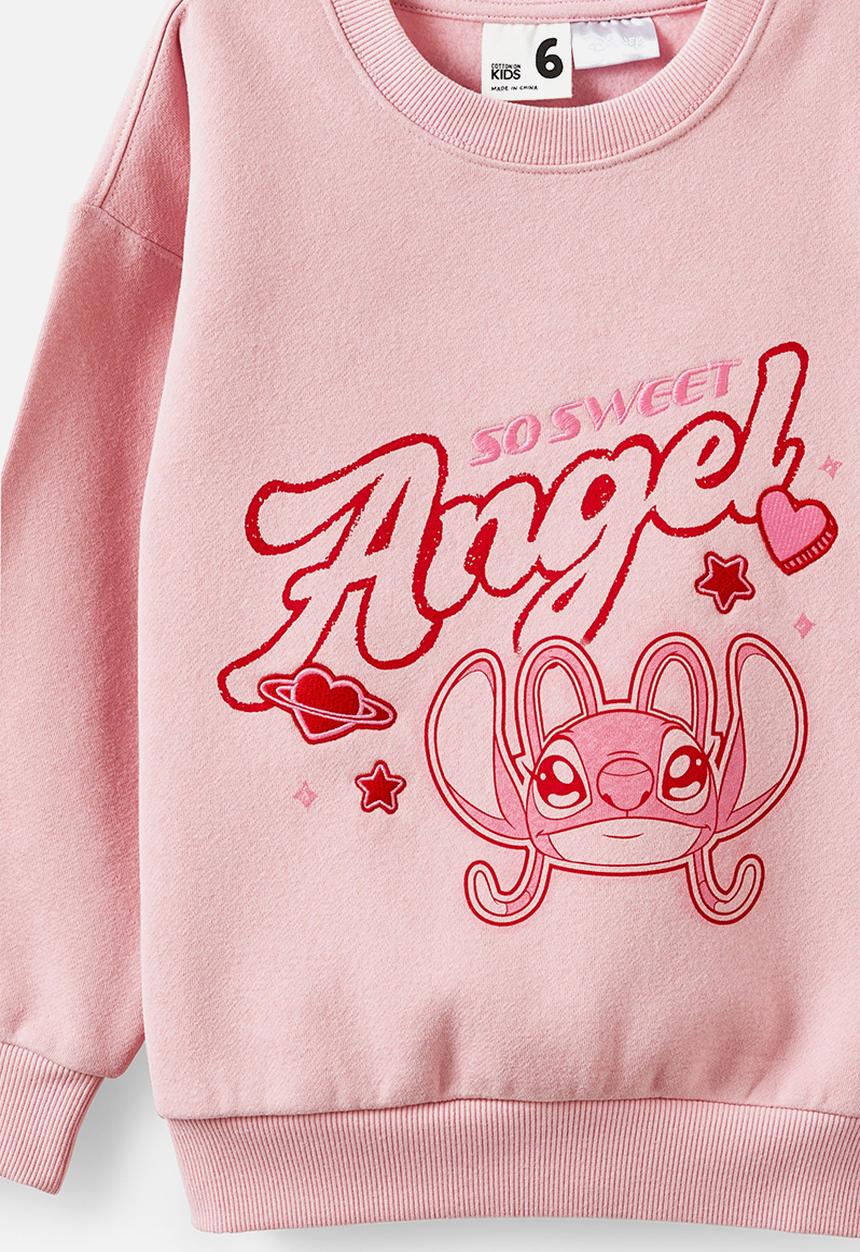 Cotton On - License Sammy Oversized Crew - Lcn Dis Angel/Marshmallow